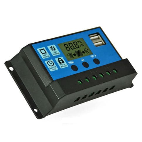 Controlador de panel Solar LCD, regulador de cargador de batería, 10A2