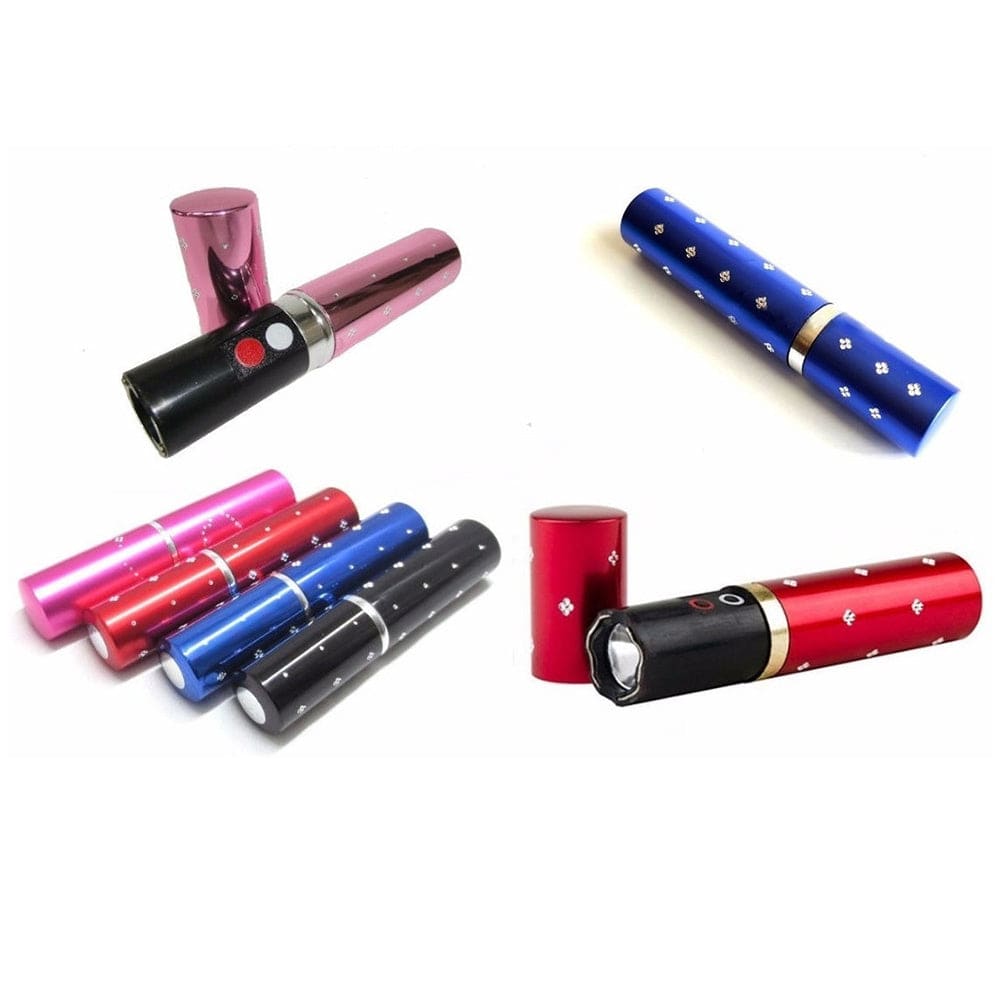 Teaser descarga eléctrica paralizador de defensa personal para mujeres diseño lámpara labial8