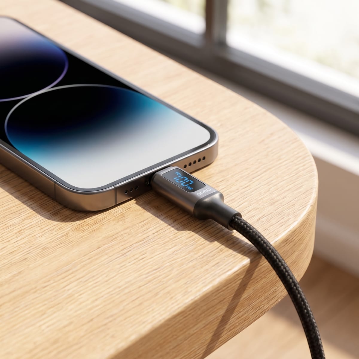 Cable Nebro WD-309TL USB-C a Lightning 60W Trenzado 1.2m6