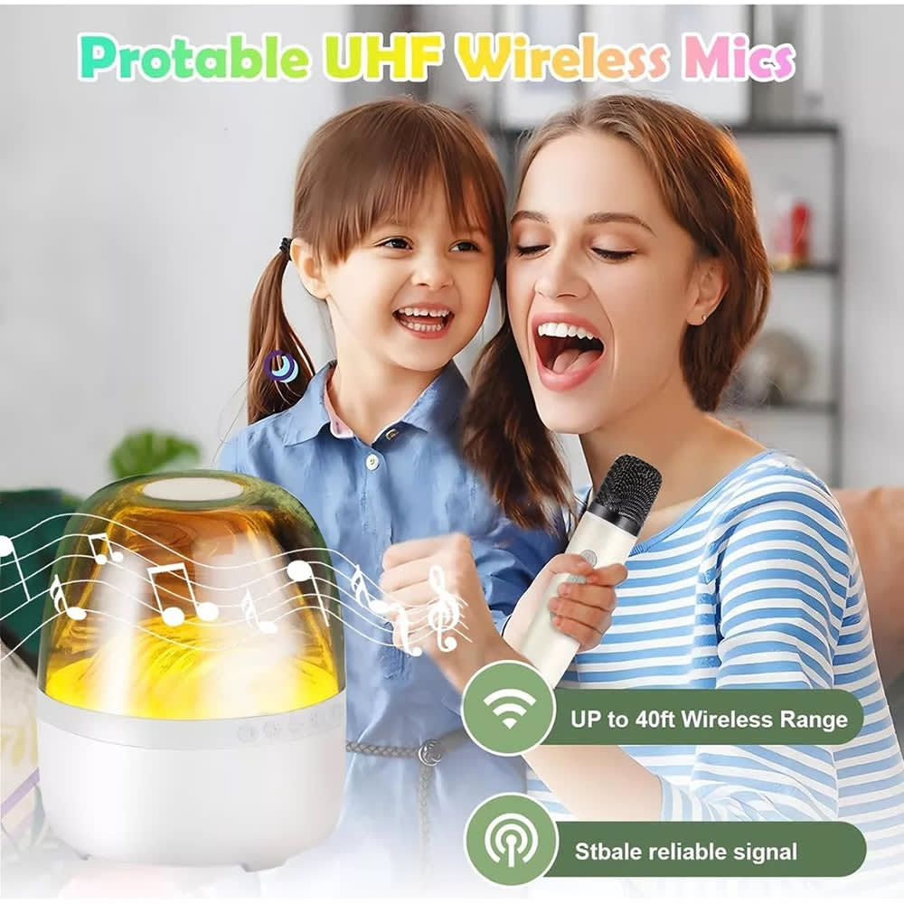 Bocina Lampara Karaoke Bluetooth  microfono portatil ML-283