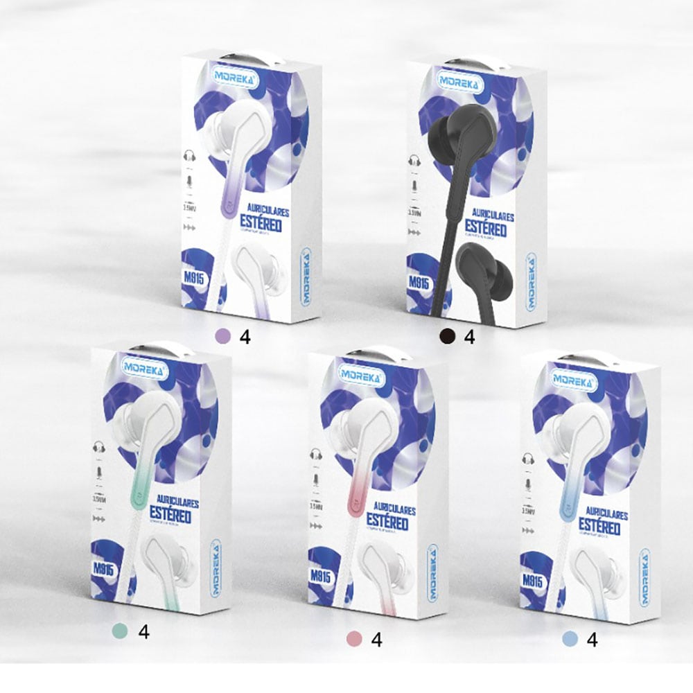 Audifonos Moreka M-915, Alámbricos, Manos Libres, 3.5mm3