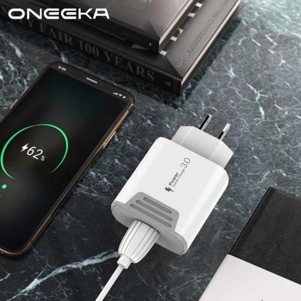 Cargador V8 Oneeka N-D07 QC 3.0A cable 1M3