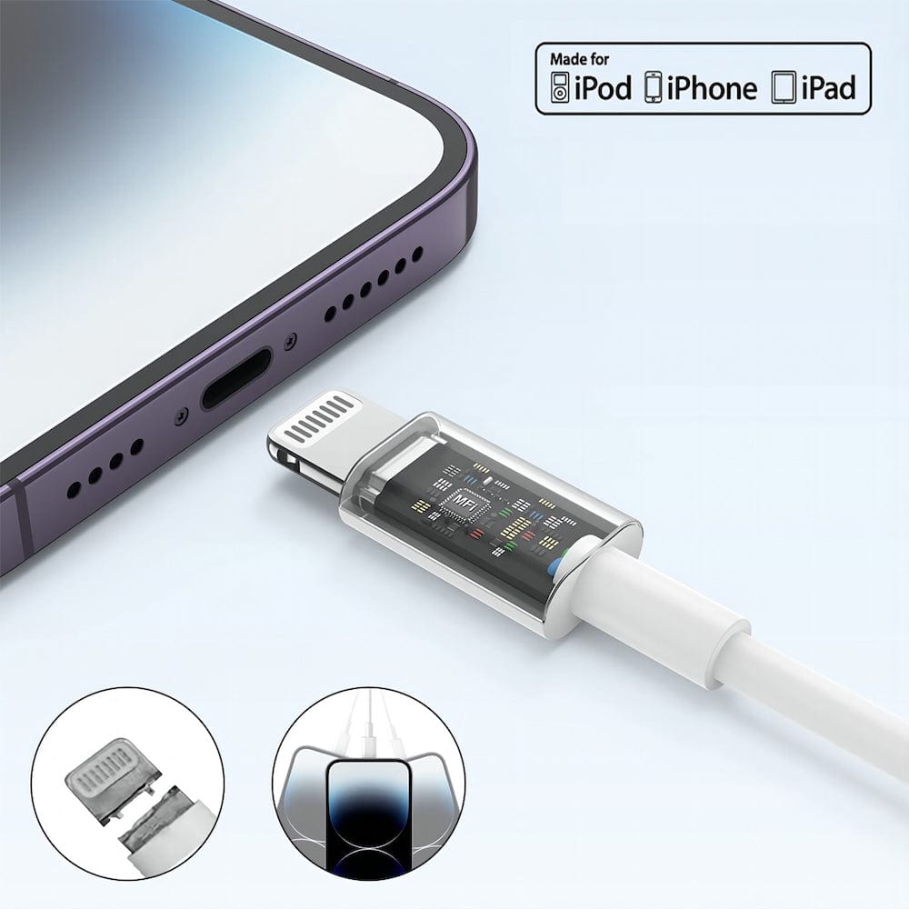 Cargador 2.1A Moreka MR2885 Ligthning 2.1A Cable IP 1M7