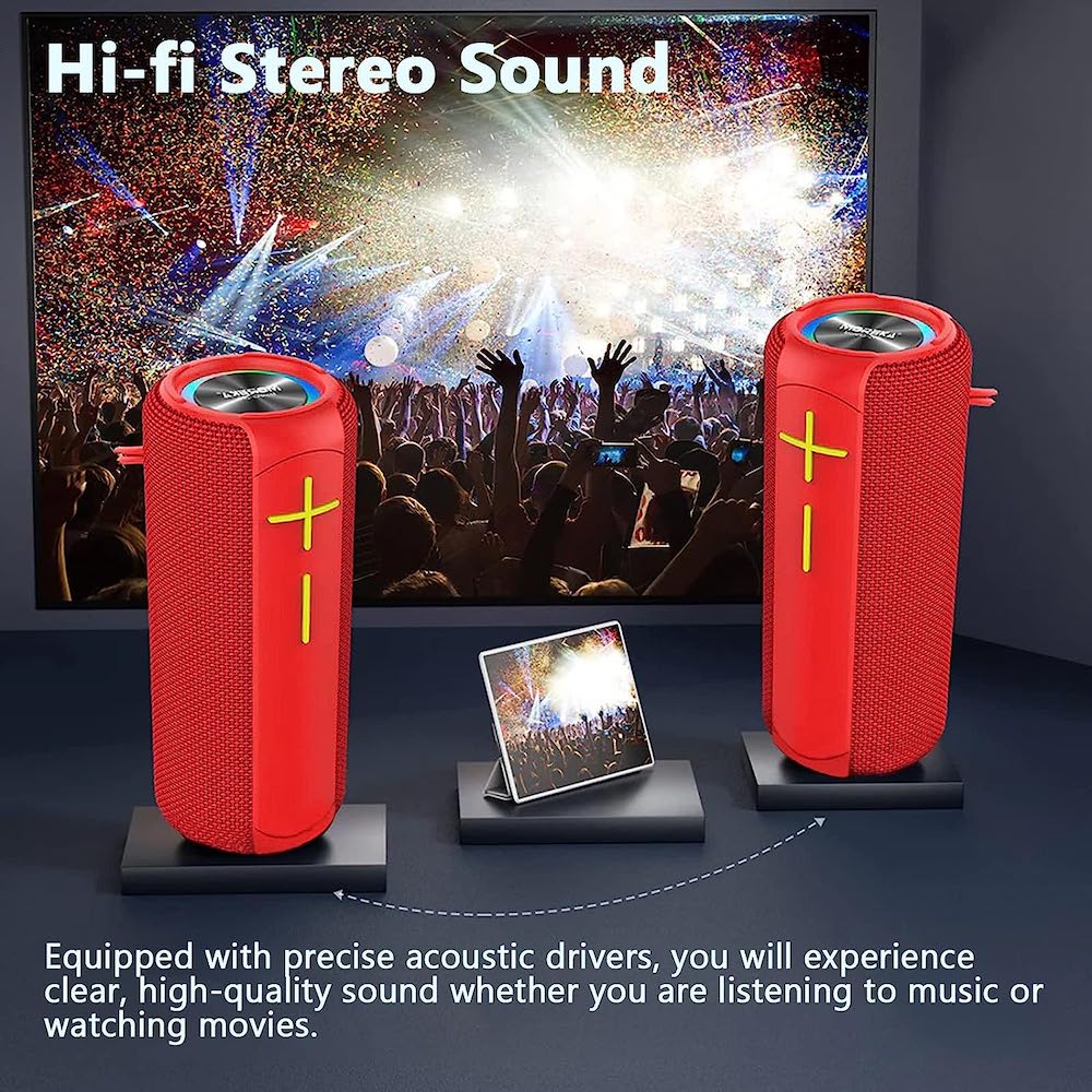 Bocina Bluetooth Moreka M-200 TF Card Radio FM Resistente al agua13