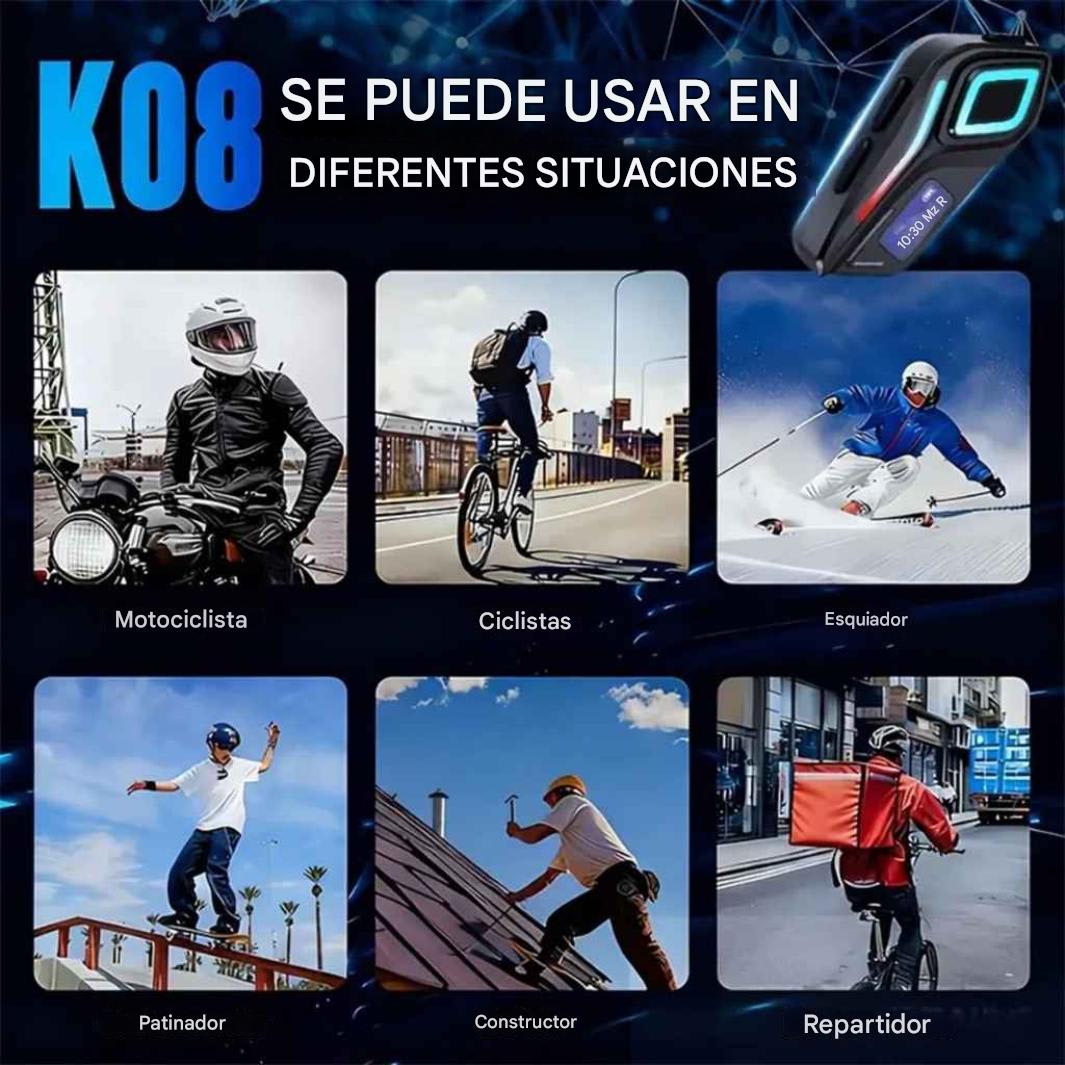 Intercomunicador Para Casco Bluetooth Fm 40h Batería Tk-25711