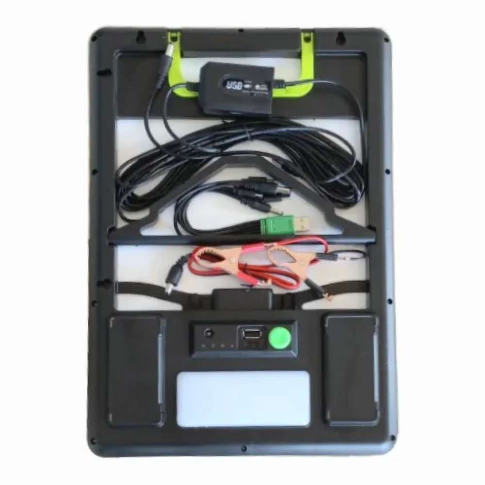Panel Solar y bateria Moreka MOR-120S 20W 3000 mAh Para Exteriores6