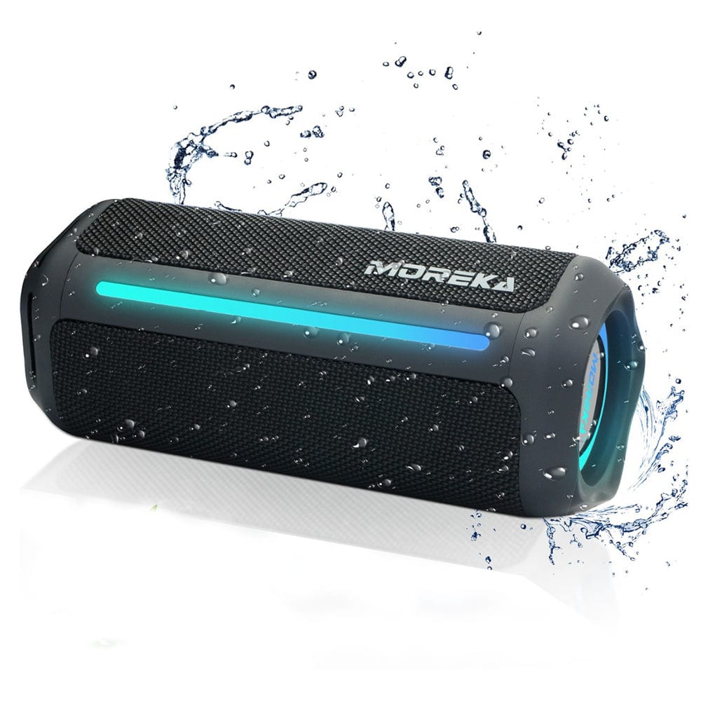 Bocina Bluetooth Moreka 375  Resistente al agua IPX6, Radio FM, USB, Micro SD14