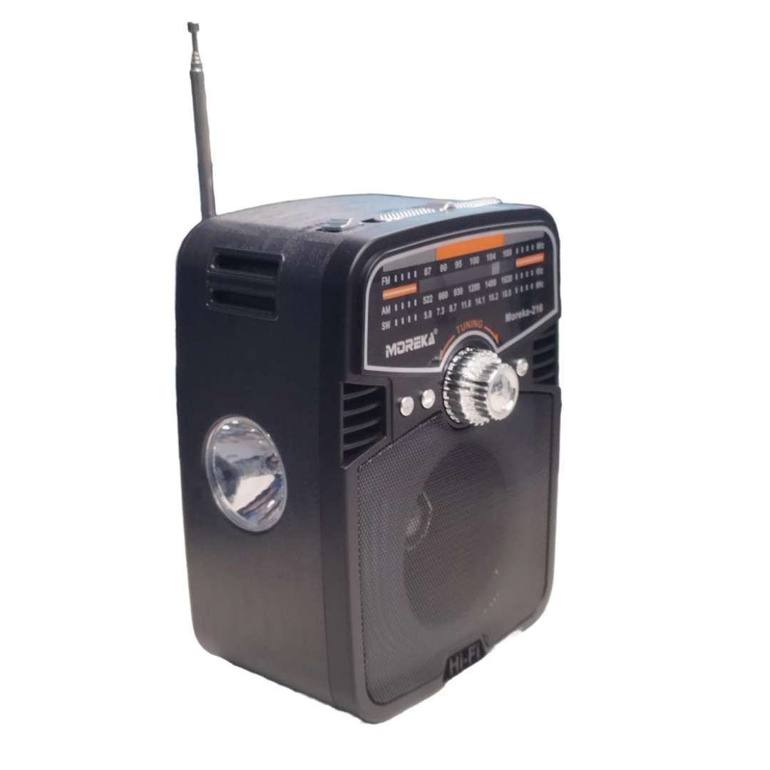 Bocina Radio FM - AM Moreka 216, Bluetooth, TF Card, Lampara, USB5