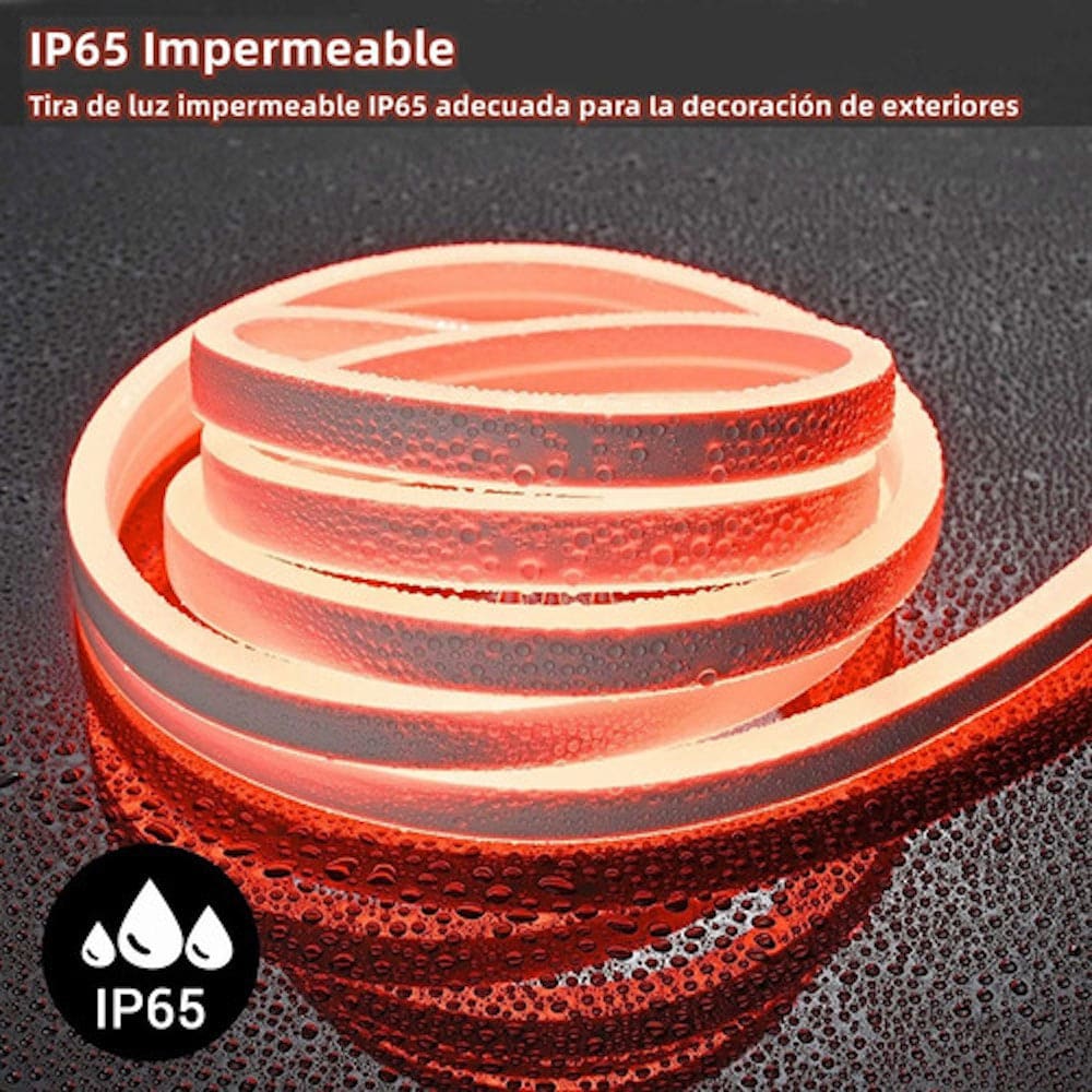 Tira Luz led NEÓN Ip65 Flexible Unicolor De 5m M13-00511