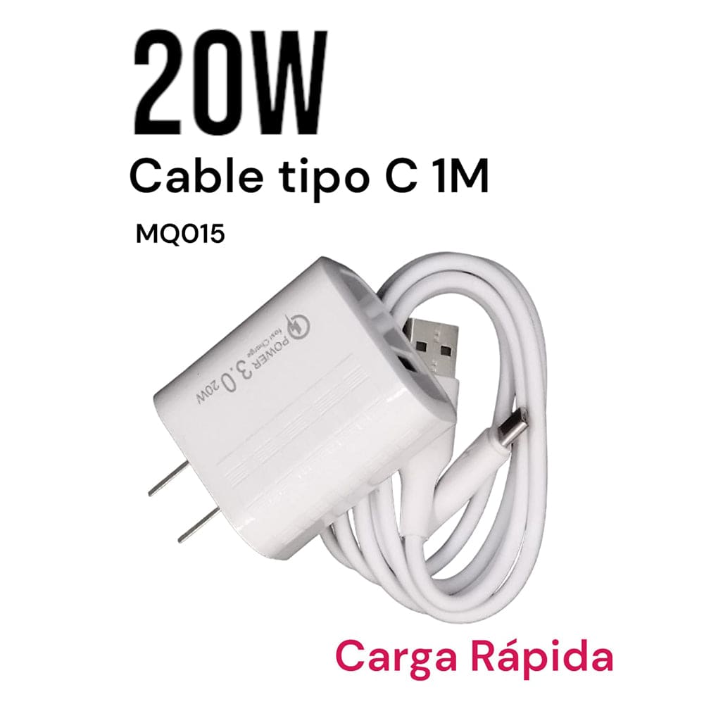 Cargador MOREKA MQ015 20W, 3.1A Incluye Cable USB - C5