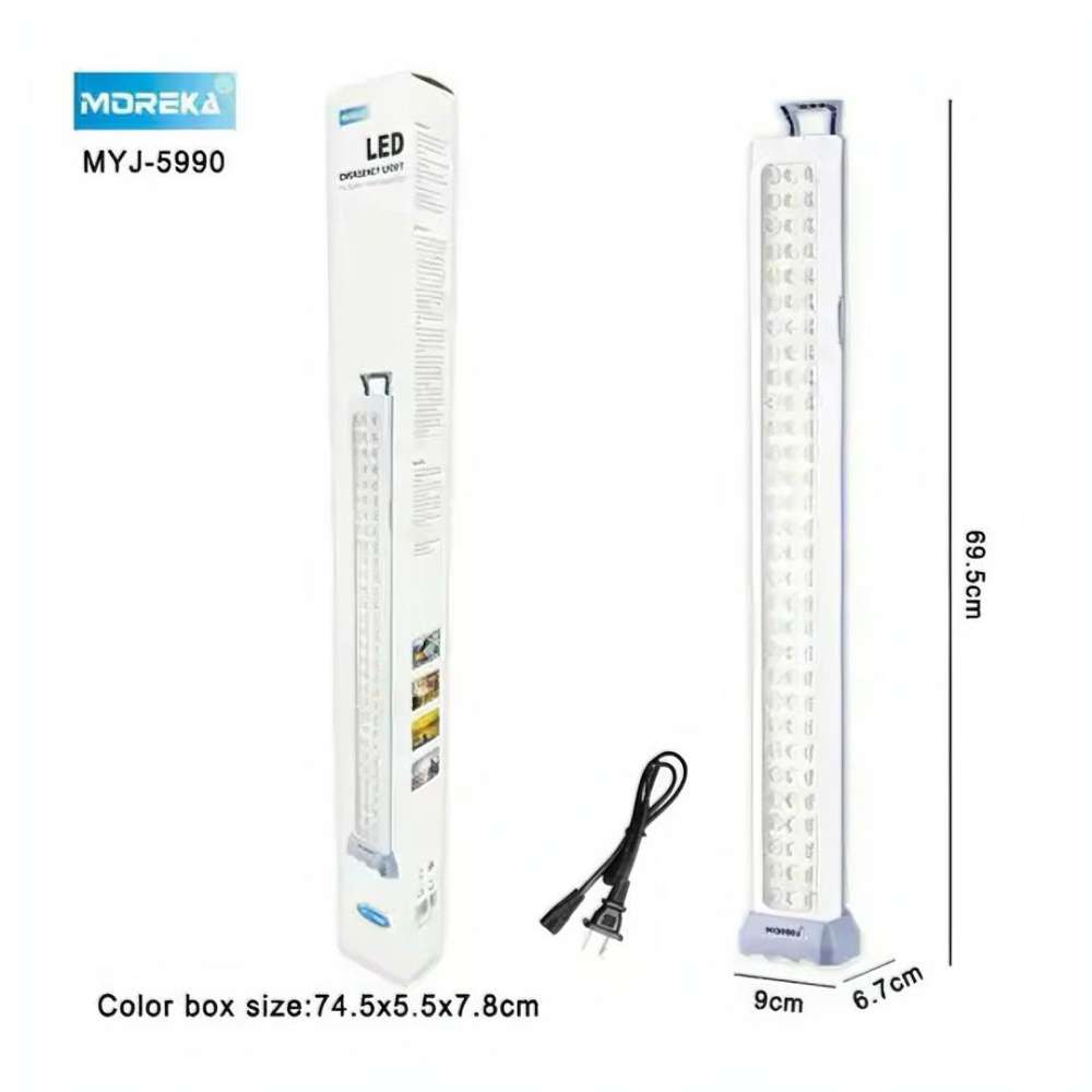 Lampara de Emergencia Moreka MYJ-5990 60 Leds portatil recargable3