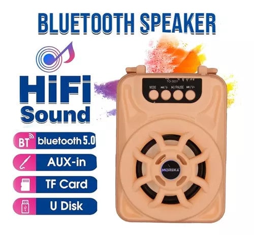 Bocina MOREKA TO-3031, LED, USB, Micro SD, Aux.8
