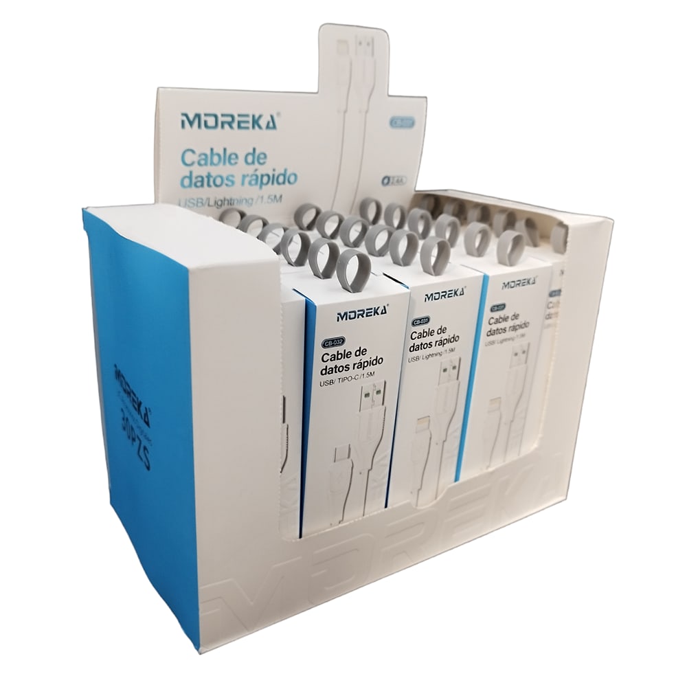 Cable Tipo Lightning CB-031 2.4A y Datos de 1.5 M3
