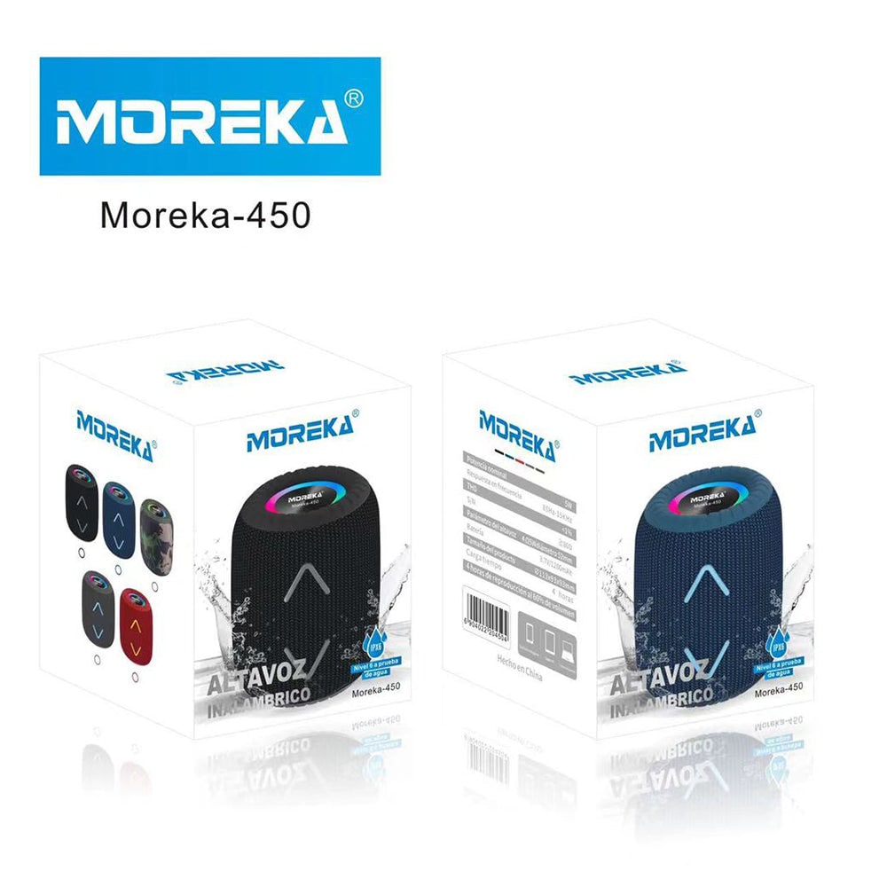 Bocina Bluetooth Moreka 450 TF Card Radio FM Resistente al agua9
