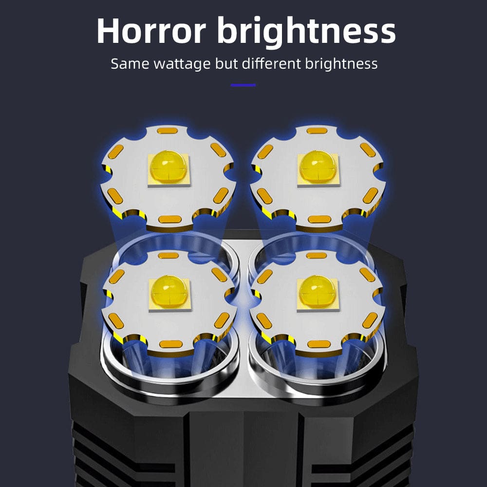 Linterna super brillante de 4 Leds + COB Recargable Moreka 5085