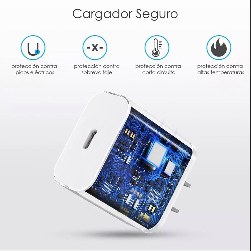 Cargador MOREKA P-203 20W, 3.1A Puerto C Cable C - C 1M3