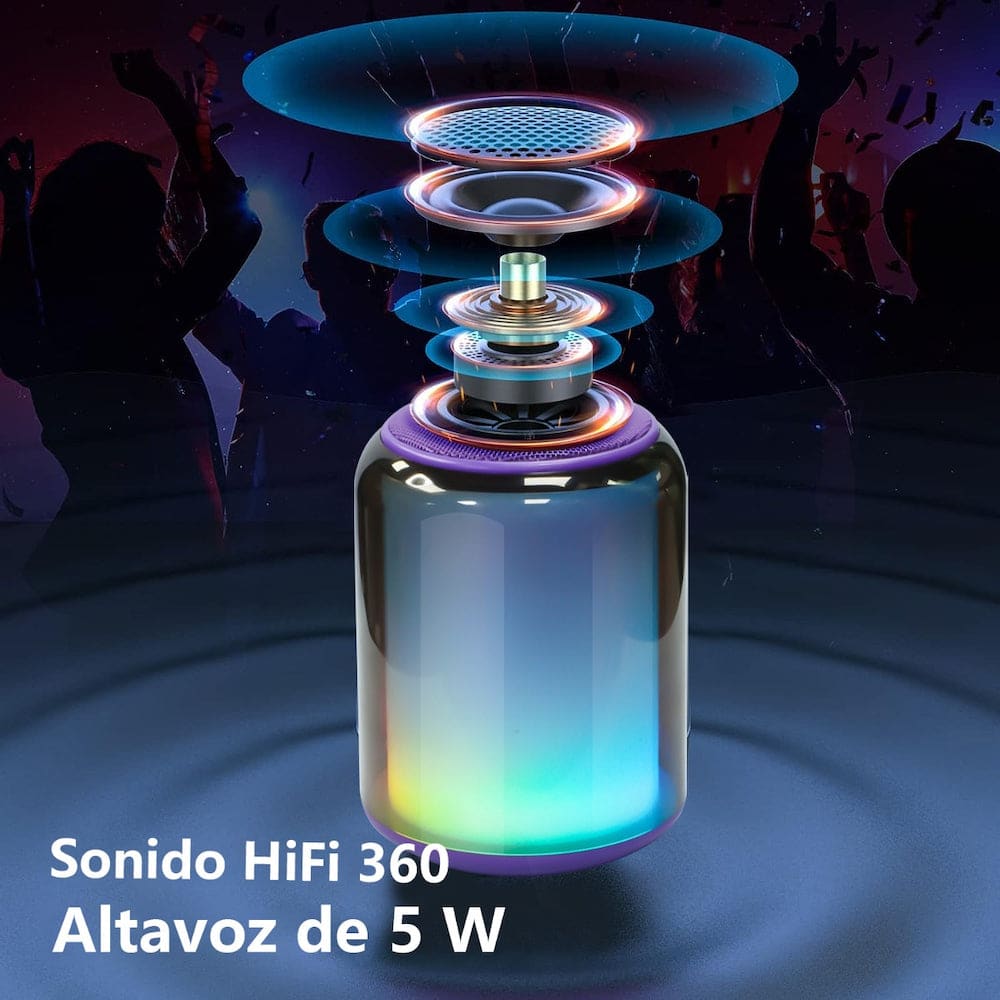 Moreka 370, Bluetooth, Luz RGB TF Card Radio FM USB7