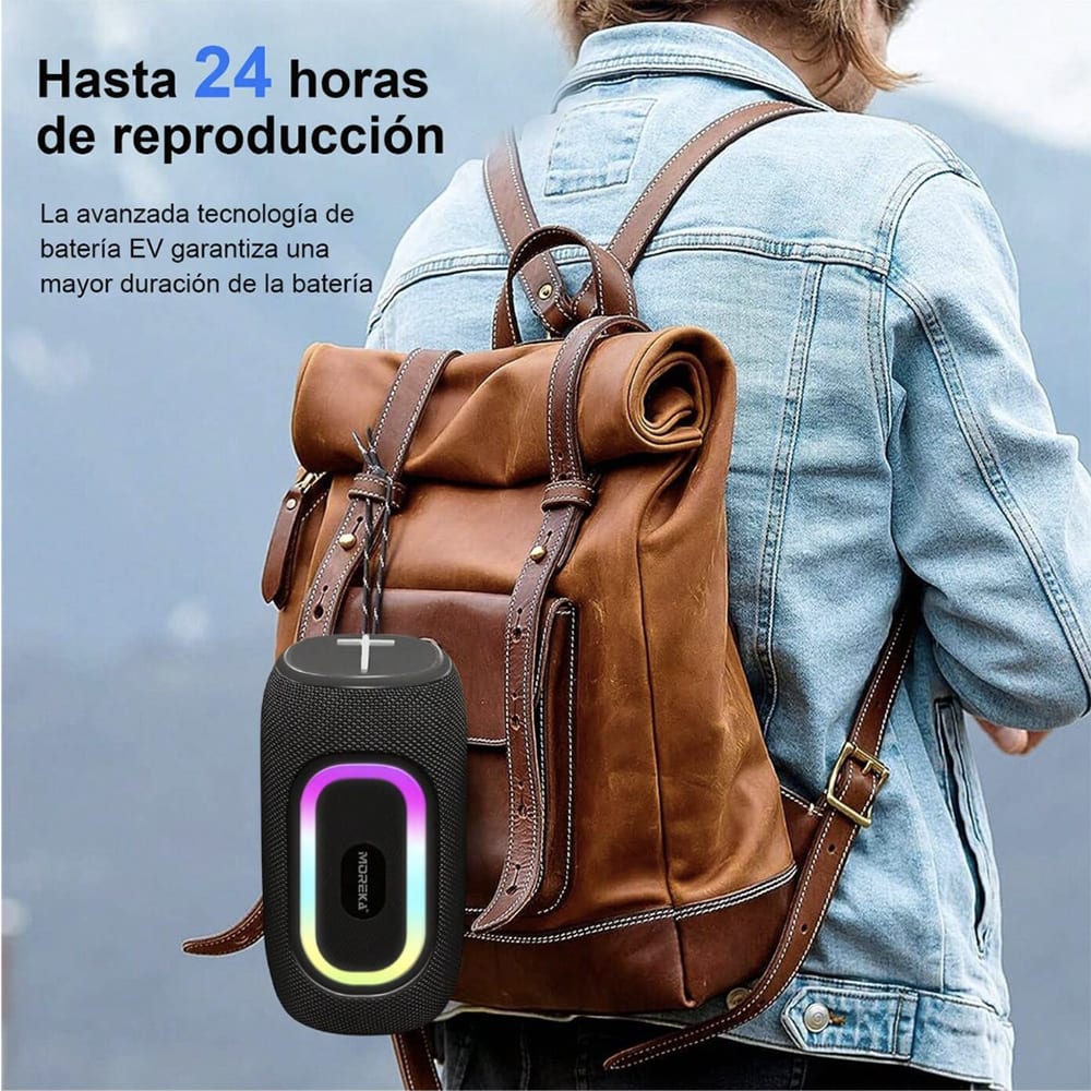 Bocina Moreka 398 16W, Bluetooth, TF Card, Radio FM, USB13