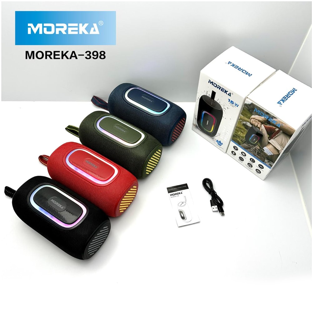 Bocina  Moreka 398 16W, Bluetooth, TF Card, Radio FM, USB9