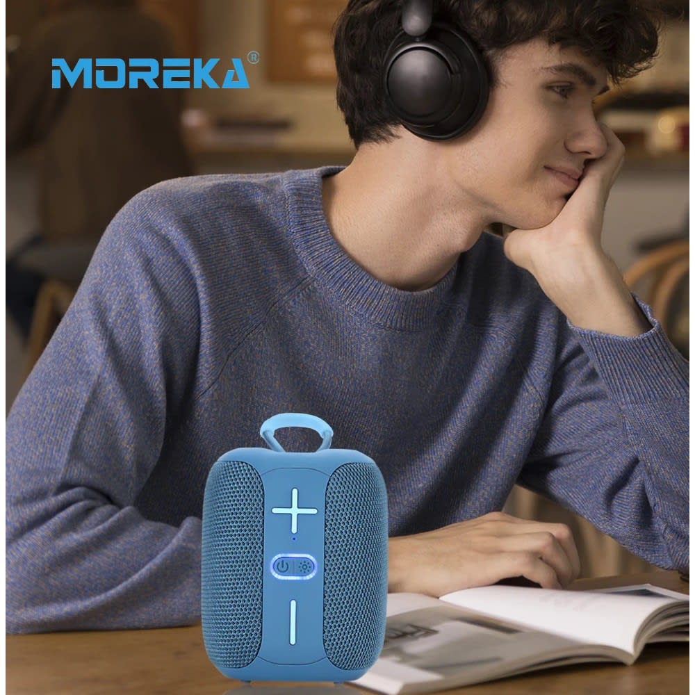 Bocina Moreka 404 RGB, Bluetooth, TF Card, Radio FM, USB5