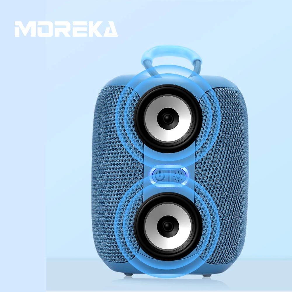 Bocina Moreka 404 RGB, Bluetooth, TF Card, Radio FM, USB2