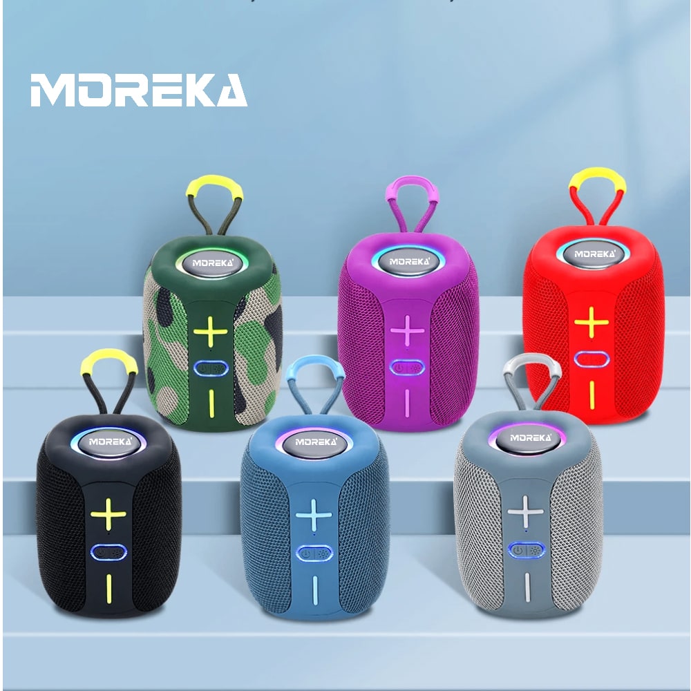 Bocina Moreka 404 RGB, Bluetooth, TF Card, Radio FM, USB7