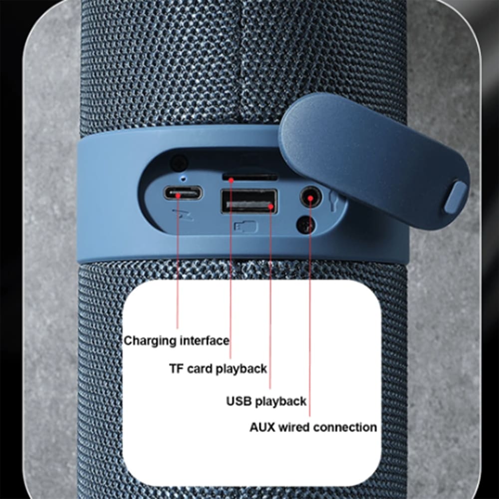 Bocina  Moreka 406 RGB, Bluetooth, TF Card, Radio FM, USB10