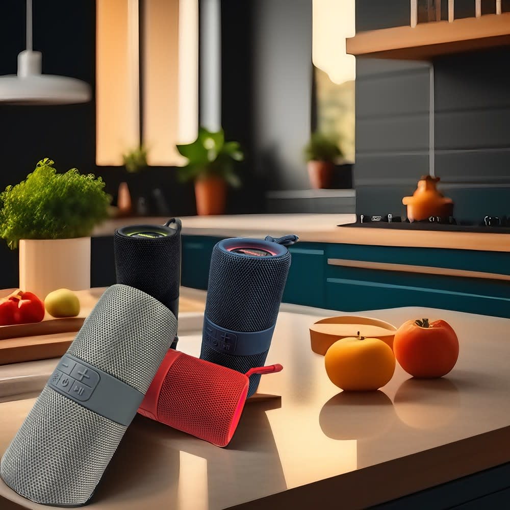 Bocina  Moreka 406 RGB, Bluetooth, TF Card, Radio FM, USB2