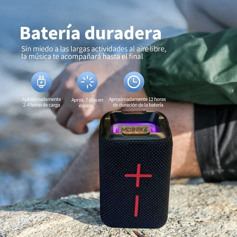 Bocina Bluetooth Moreka MR-F68 TF Card Radio FM Resistente al agua11