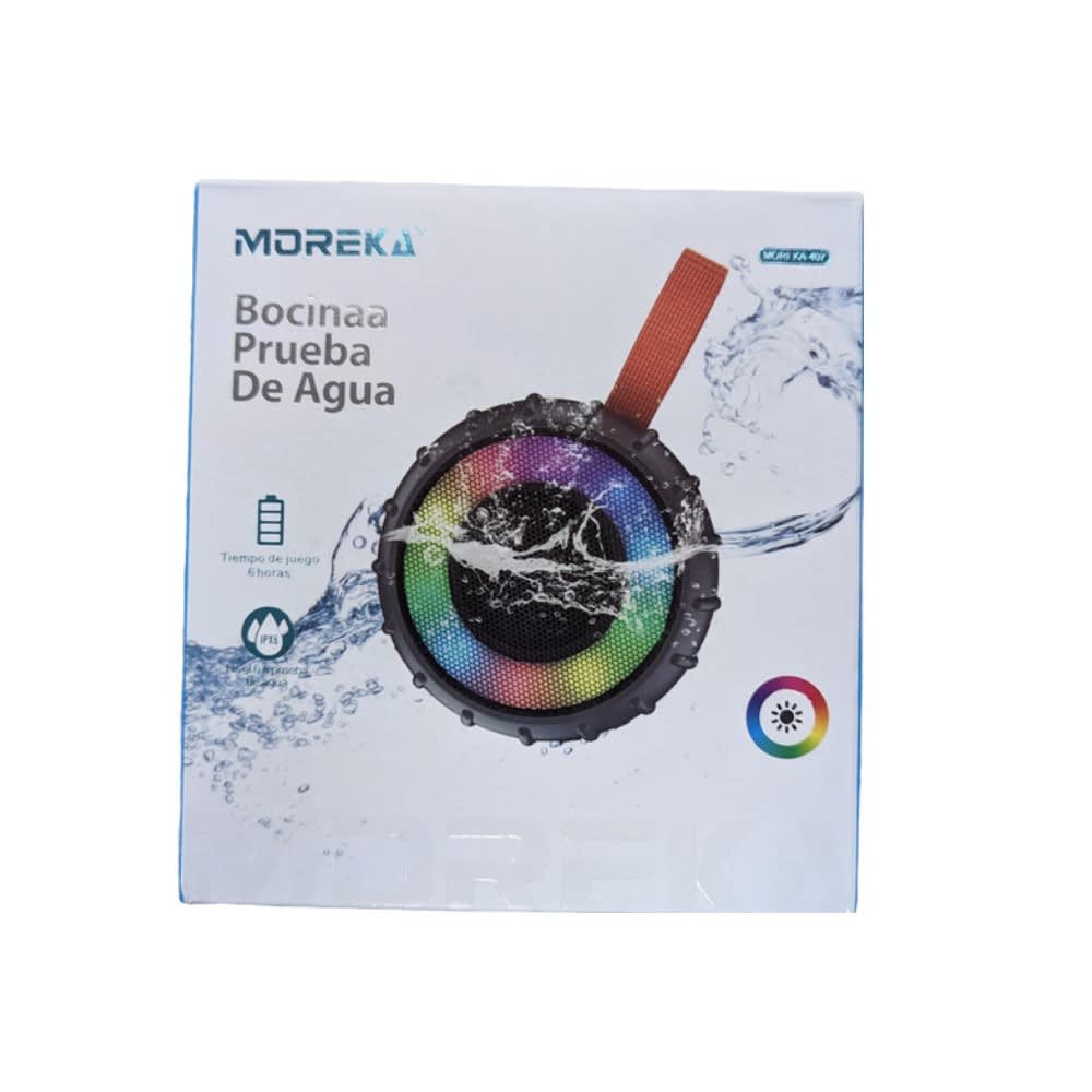 Bocina Moreka 407 5W, Bluetooth, TF Card, Radio FM, USB Contra Agua IPX610
