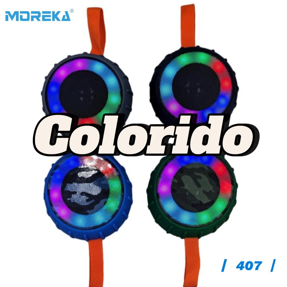 Bocina Moreka 407 5W, Bluetooth, TF Card, Radio FM, USB Contra Agua IPX62