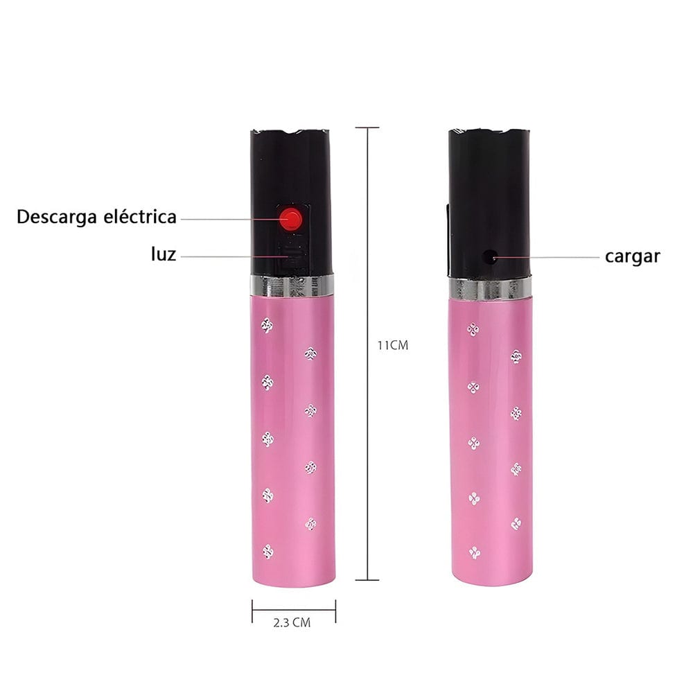 Teaser descarga eléctrica paralizador de defensa personal para mujeres diseño lámpara labial9