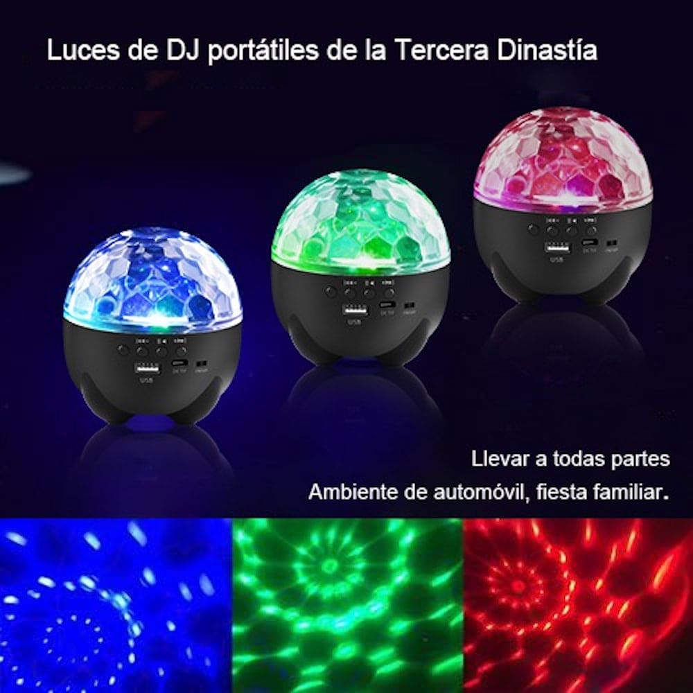 Bocina LT-750  Bluetooth TF Card USB Luces Discoteca2