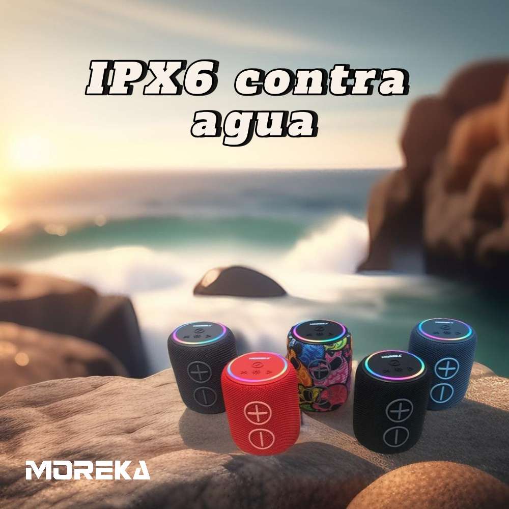 Bocina Moreka 416 8W 1200mAh Bluetooth, TF Card, Radio FM, USB Contra Agua IPX64