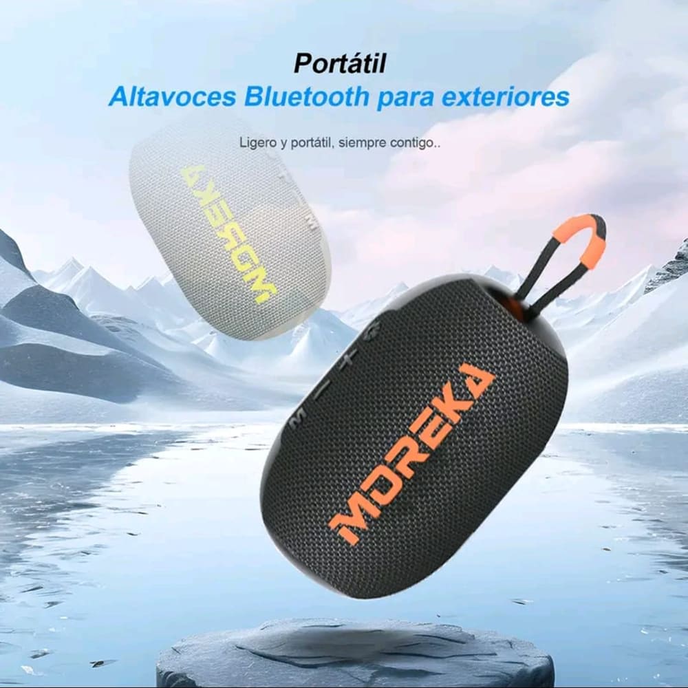 Bocina Moreka 419 5W 1200mAh 3-5 hrs de bateria Bluetooth, Contra Agua IPX54