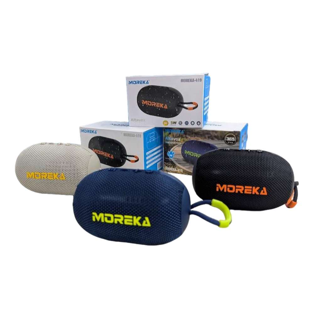 Bocina Moreka 419 5W 1200mAh 3-5 hrs de bateria Bluetooth, Contra Agua IPX52