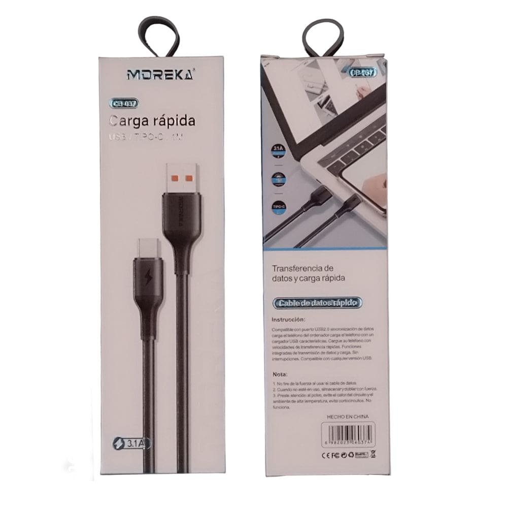 Cable Tipo C CB-037 3.1 A y Datos de 1 M6