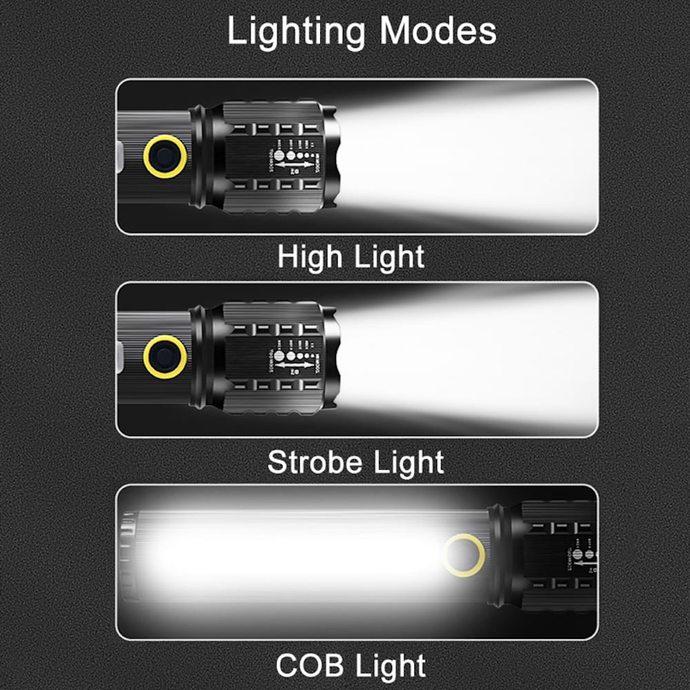 Linterna Moreka M-C73, COB, Metálica, Recargable 1200 mAh8