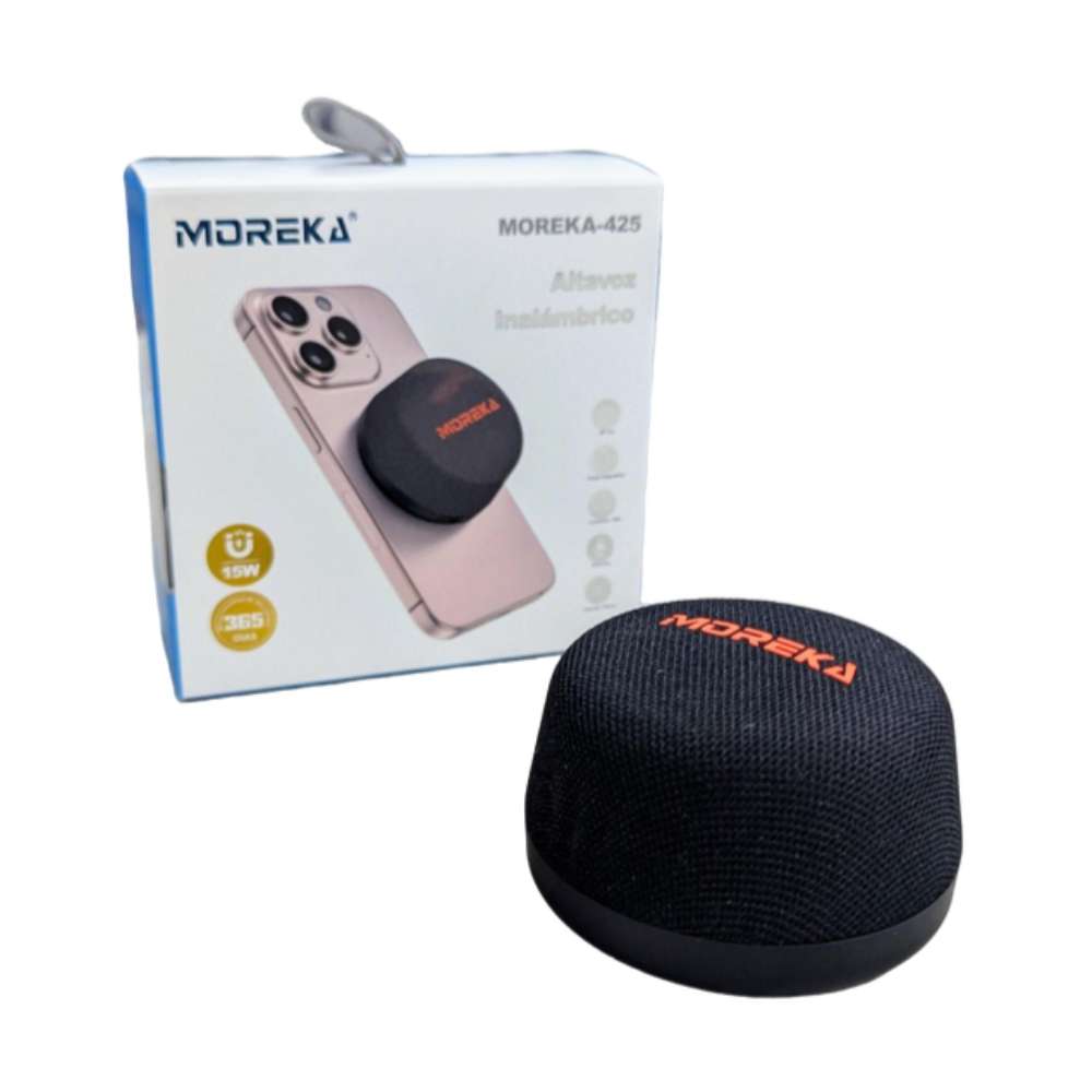 Bocina Moreka 425 6W 600mAh 6-8 hrs de bateria Bluetooth Magnetica MagSafe IPX63