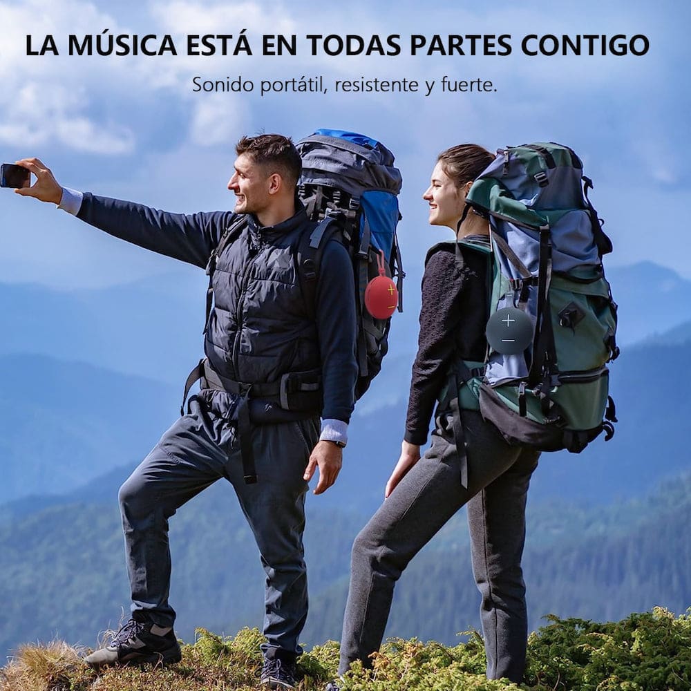 Bocina Bluetooth Moreka 374  Resistente al agua IPX6, Radio FM, USB, Micro SD14