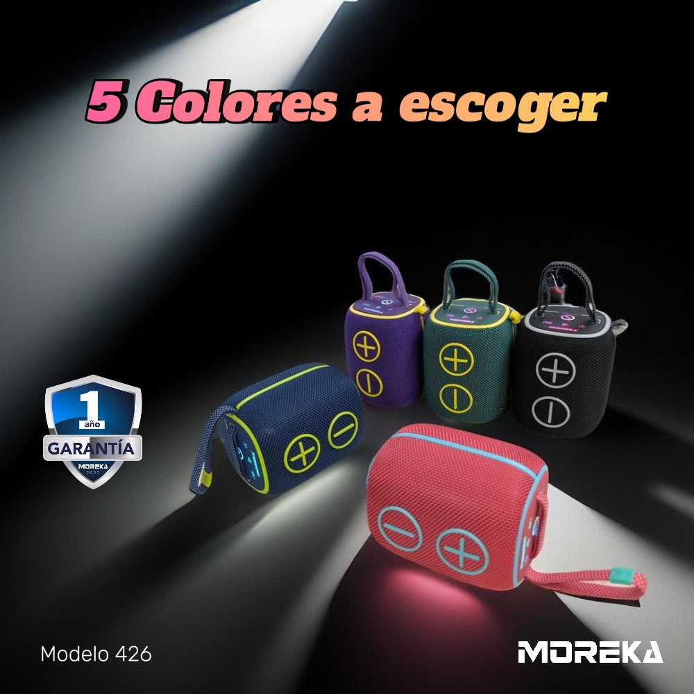Bocina Bluetooth Moreka 426 10W 2400mAh TF Card Radio FM Resistente al agua IPX62