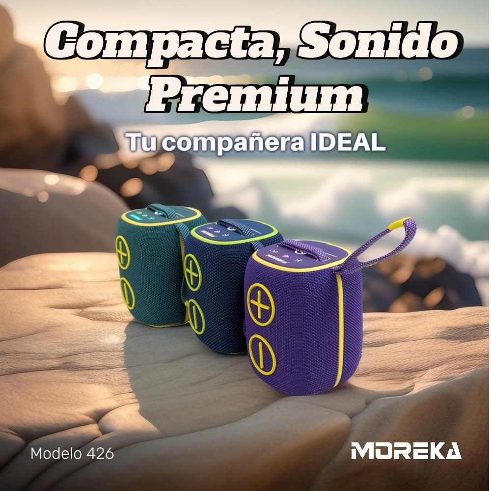 Bocina Bluetooth Moreka 426 10W 2400mAh Resistente al agua4