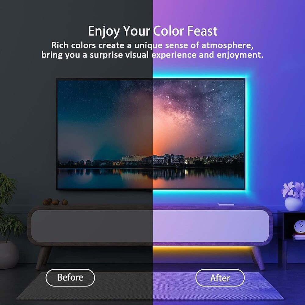 Tira Luz Led Colores Moreka 2385, 5m 2835 Rgb Con Control 24 Botones4