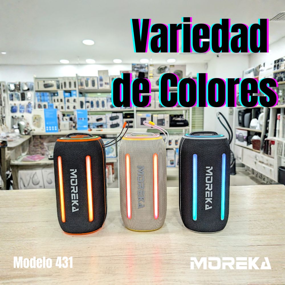Bocina Moreka 431 25W 2400mAh 4-5 hrs de bateria Bluetooth IPX62