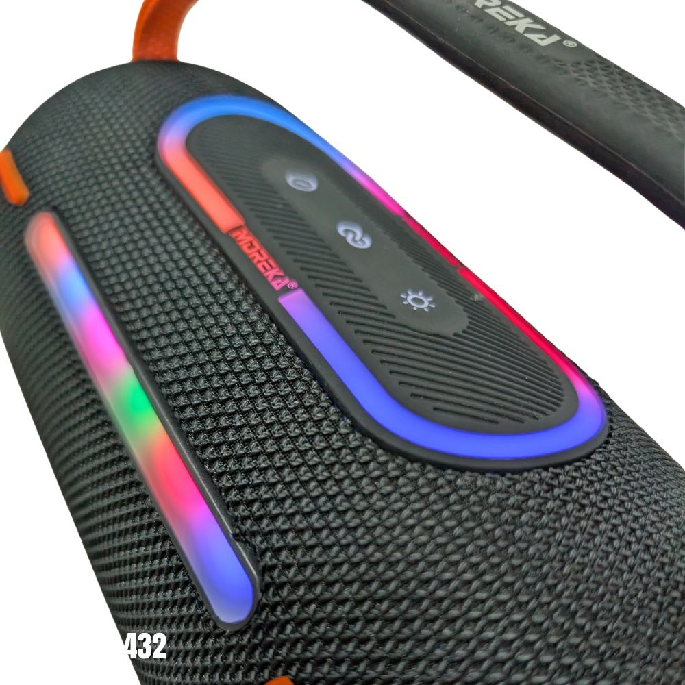 Bocina Moreka 432 25W 3600mAh 4-5 hrs de bateria Bluetooth RGB IPX63