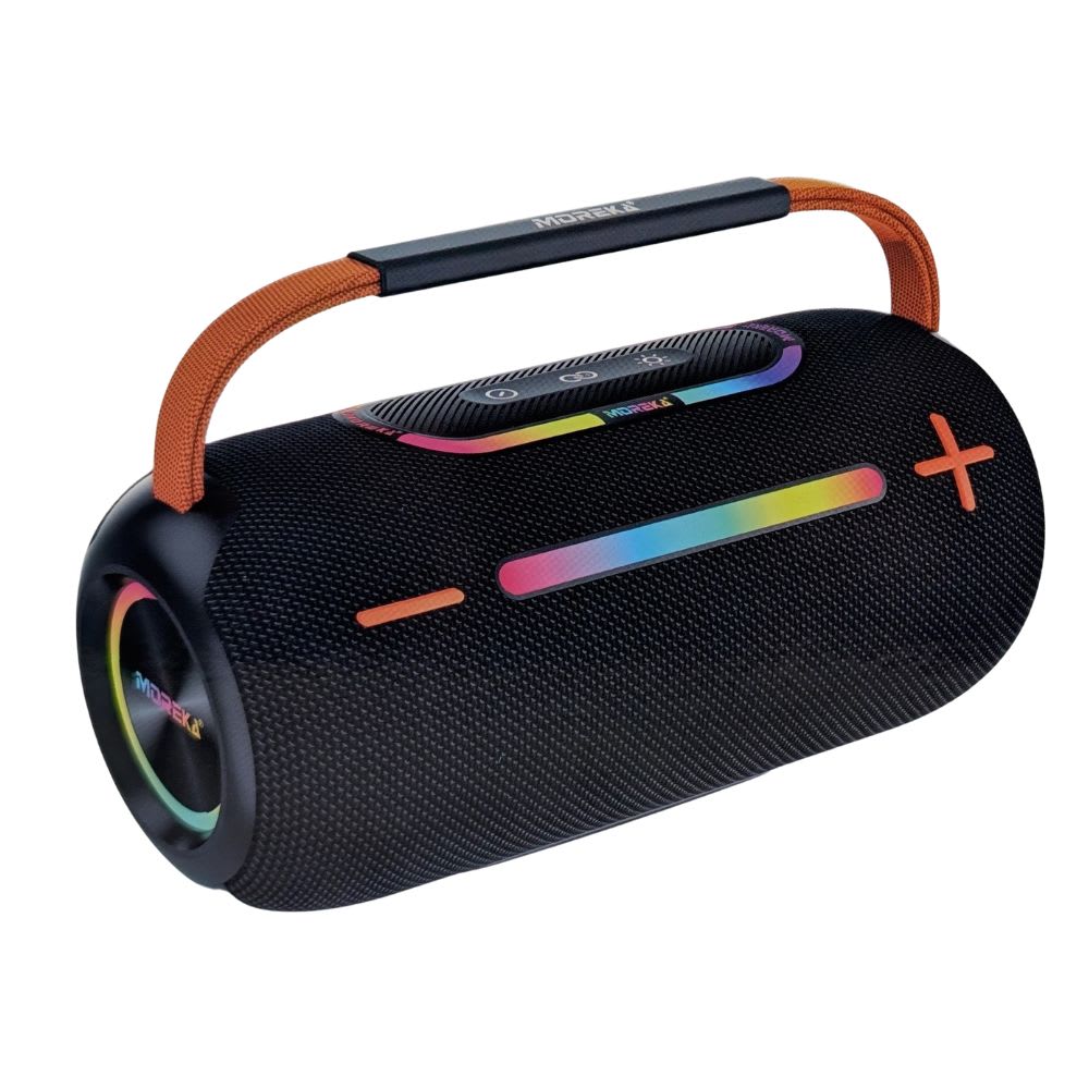 Bocina Moreka 432 25W 3600mAh 4-5 hrs de bateria Bluetooth RGB IPX6 0