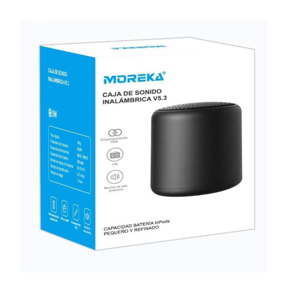 Mini Bocina Moreka 5W 500mAh Bluetooth recargable, USB TWS 4357