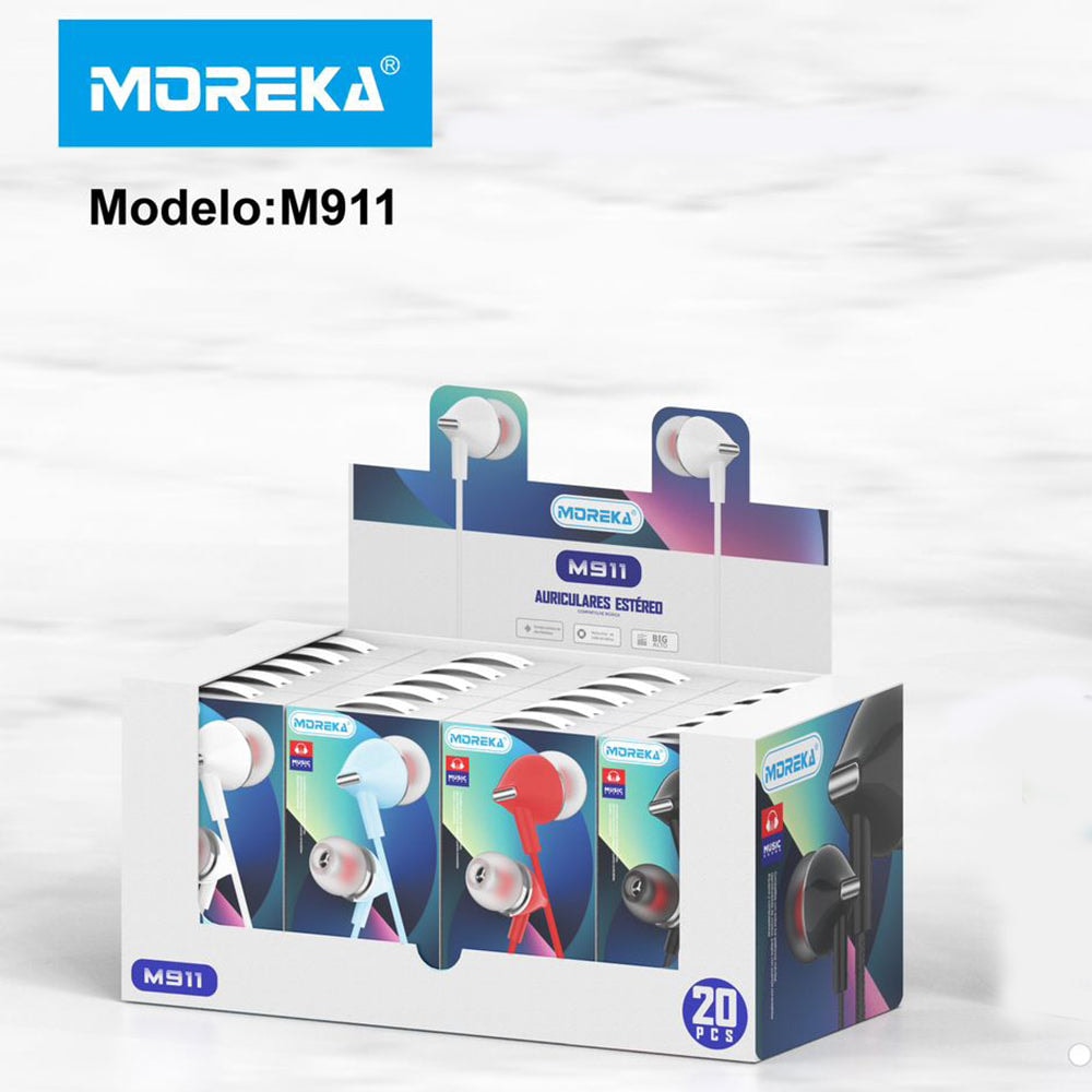 Audifonos Moreka M-911, Alámbricos, Manos Libres, 3.5mm6