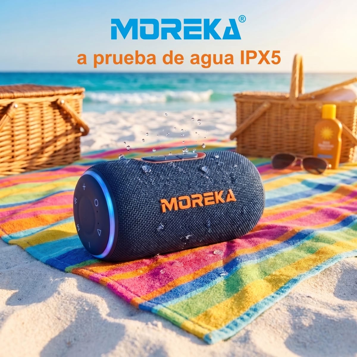 Bocina Moreka-445 Bluetooth 5.4 25W IPX5 TWS 8 Horas9