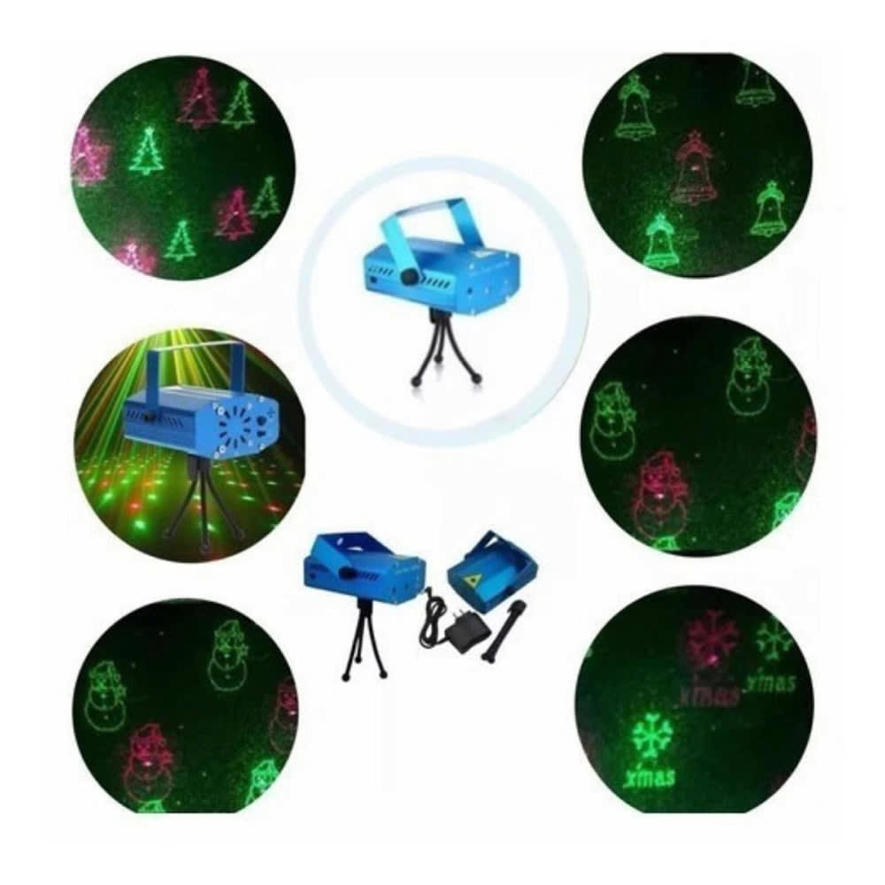 Proyector Láser Led Fiestas Disco Navidad largo alcance XLF-094